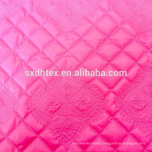 quilting fabric, 100% polyester embroidered fabric for down coat